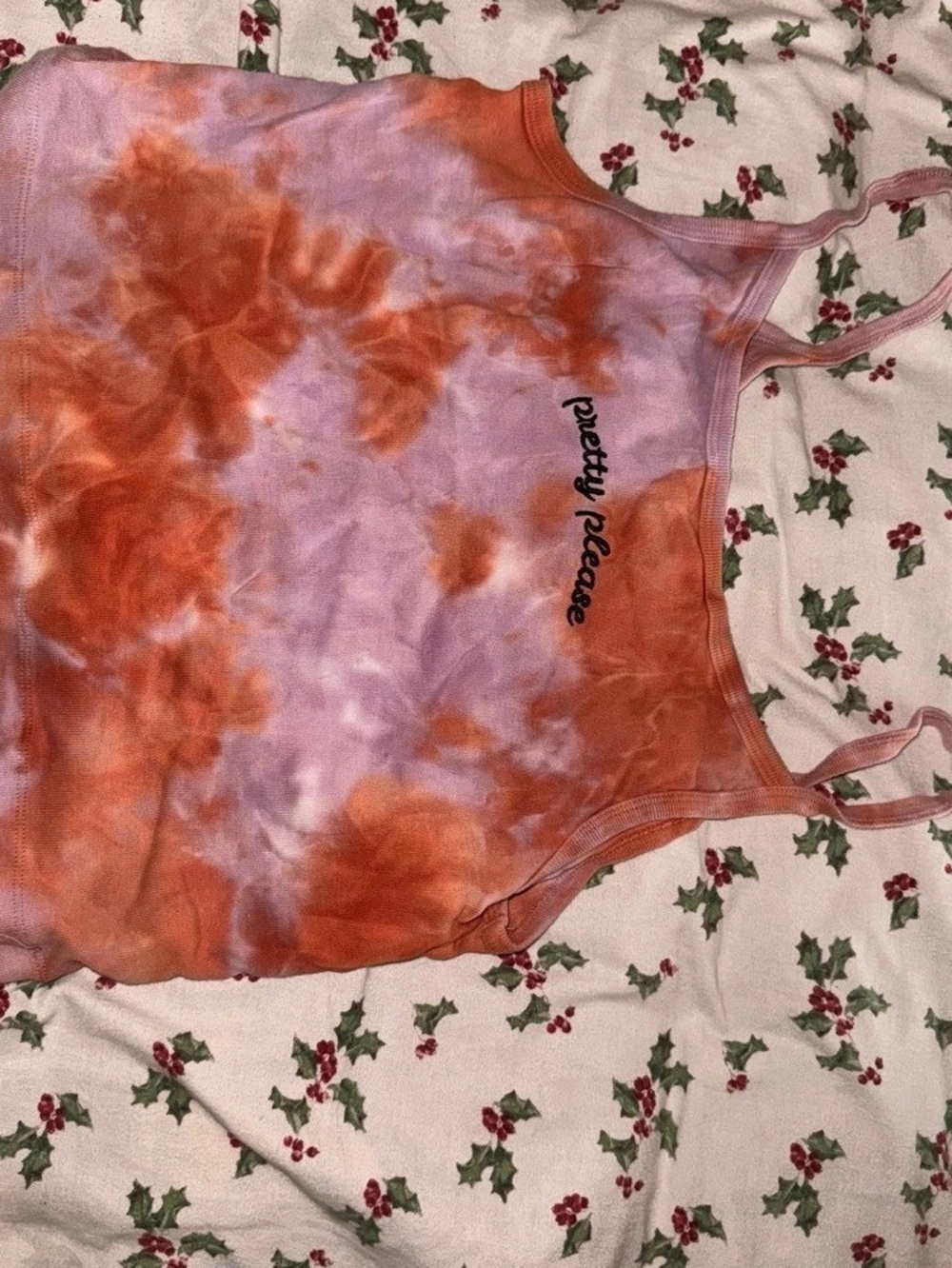 Forever 21 Tie-Dye Tank Top in Orange & Pink Size Medium Like New